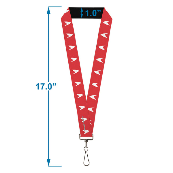 Buckle Down Lanyard - 1.0" - Star Trek Starfleet Insignia Red/White