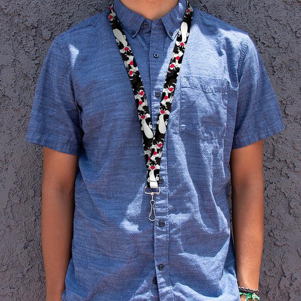 Buckle Down Lanyard - 1.0" - Sylvester The Cat Poses Stacked Black