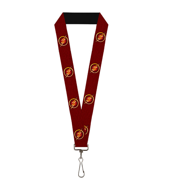 buckle down Lanyard - 1.0" - The Flash Logo5 Burgundy Golds