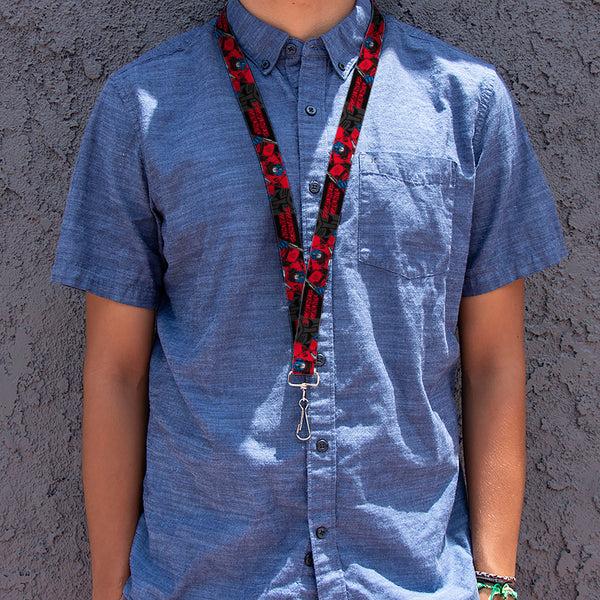 Buckle Down Lanyard - 1.0" - Transformers Generations Optimus Prime Pose And Autobot Icon Black/Gray/Red