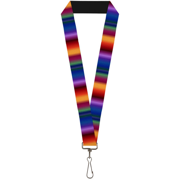 buckle down Lanyard - 1.0" - Zarape3 Vertical Multi Color Fade