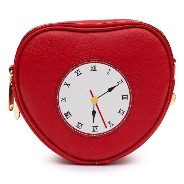 buckle down Movies Bag Cross Body The Wizard of Oz Tin Man Heart Clock Replica Red Vegan Leather
