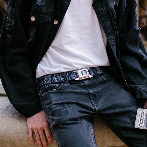 Buckle Down Nickelodeon Avatar Last Airbender Bending Elements Aang Seatbelt Belt