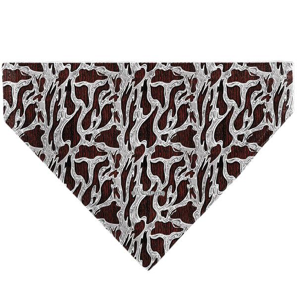 Buckle Down Pet Bandana - A Nightmare On Elm Street Freddy Melted Black/White/Red