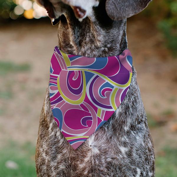 Buckle Down Pet Bandana - Barbie Swirl Pinks/Multi Color