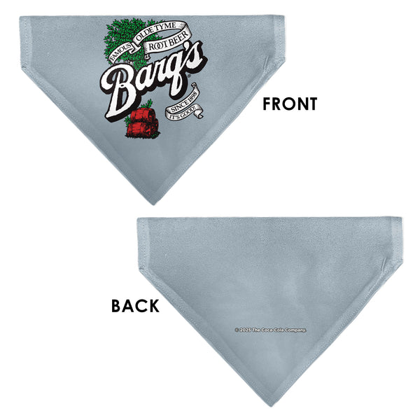 Buckle Down Pet Bandana - BARQ'S OLD TYME ROOT BEER Barrels Logo Gray