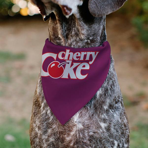 Buckle Down Pet Bandana - CHERRY COKE Cherry Logo Burgundy/Red/White
