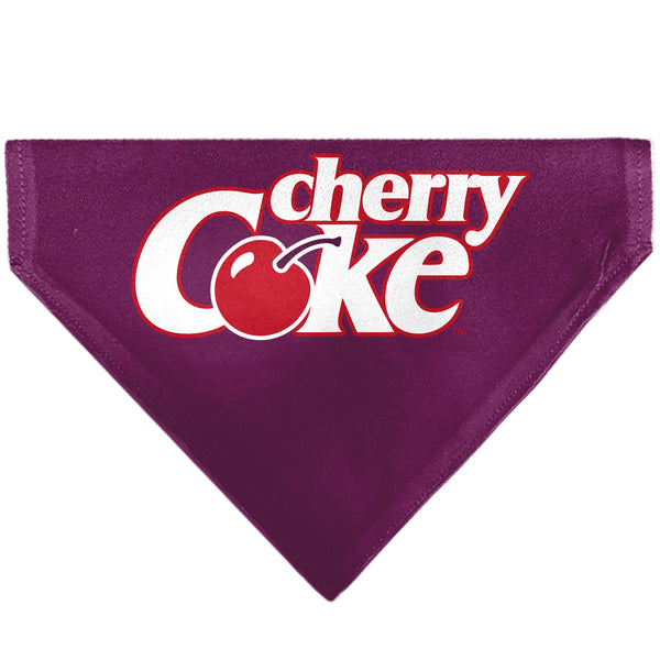 buckle down Pet Bandana - CHERRY COKE Cherry Logo Burgundy/Red/White