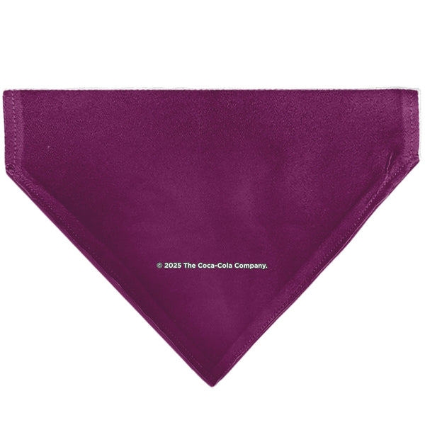 Buckle Down Pet Bandana - CHERRY COKE Wave Logo Burgundy/White
