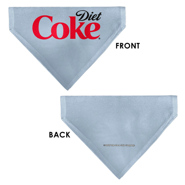 Buckle Down Pet Bandana - DIET COKE Logo Gray/Black/Red