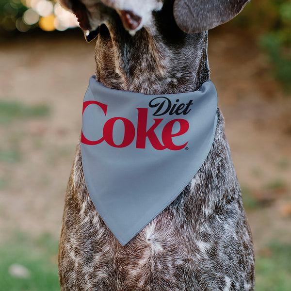 Buckle Down Pet Bandana - DIET COKE Logo Gray/Black/Red