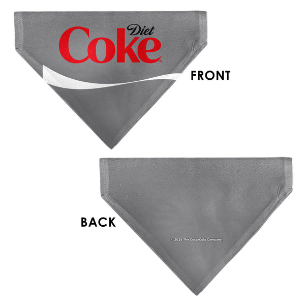 Buckle Down Pet Bandana - DIET COKE Logo Gray/Red/White