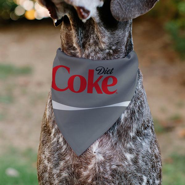 Buckle Down Pet Bandana - DIET COKE Logo Gray/Red/White