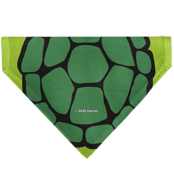 Buckle Down Pet Bandana - Ninja Turtles Donatello Face And Turtle Shell Character Close-Up Green