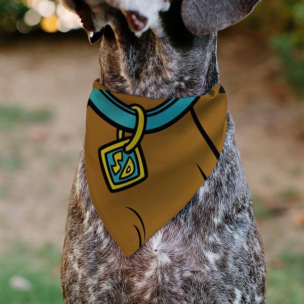 Buckle Down Pet Bandana - Scooby Doo Character Close-Up SD Dog Tag Brown