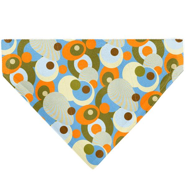 Buckle Down Pet Bandana - Scooby Doo SD Dog Tag Retro Dots Multi Color