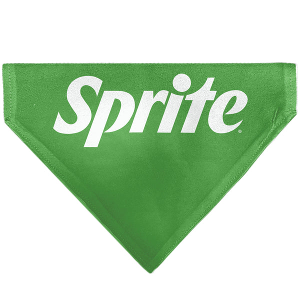 buckle down Pet Bandana - SPRITE Text Logo Green/White