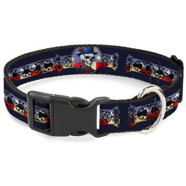 buckle down Plastic Clip Collar - Grateful Dead Dave's Picks Skeleton Americana Bonus Art