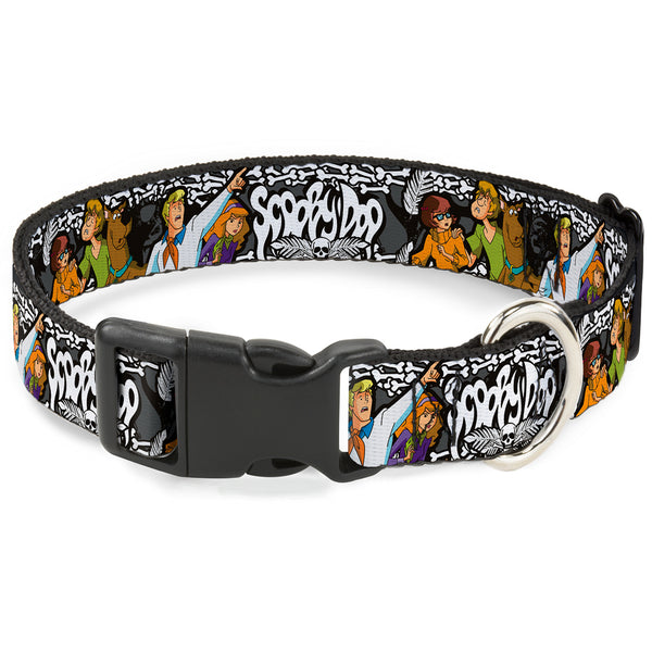 buckle down Plastic Clip Collar - SCOOBY DOO Group Pose/Bones