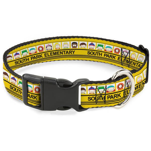 buckle down Plastic Clip Collar - SOUTH PARK ELEMENTARY School Bus Characters Pose Yellow