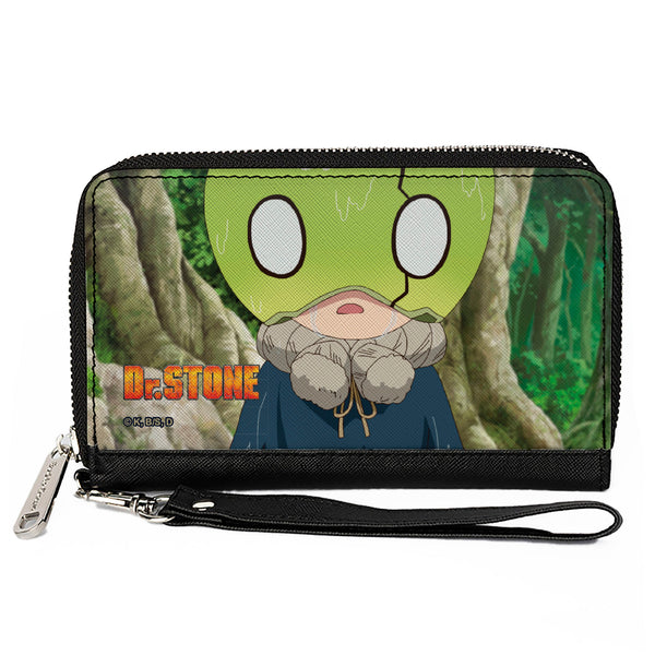 buckle down PU Zip Around Wallet Rectangle - DR. STONE Suika Forest Pose and Title Logo