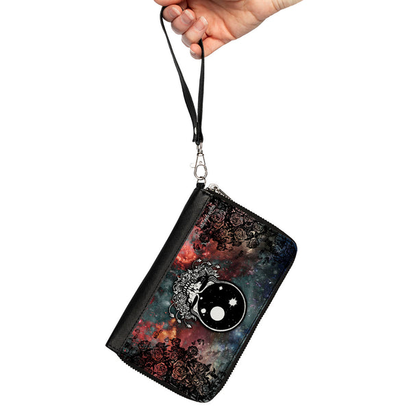 Buckle Down PU Zip Around Wallet Rectangle - Grateful Dead Space Your Face/Galaxy