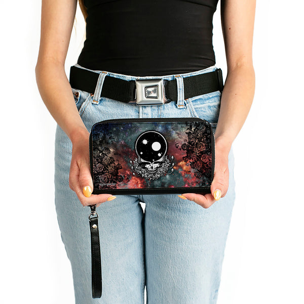 Buckle Down PU Zip Around Wallet Rectangle - Grateful Dead Space Your Face/Galaxy
