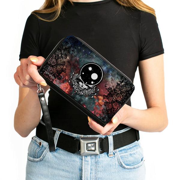 Buckle Down PU Zip Around Wallet Rectangle - Grateful Dead Space Your Face/Galaxy