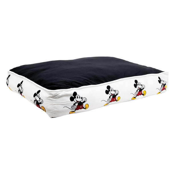 Buckle Down Rectangle Pet Bed - Mickey Mouse Walking Pose White