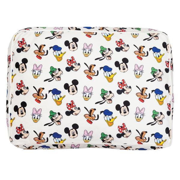 Buckle Down Rectangle Pet Bed - Sensational Six Faces Scattered Ivory