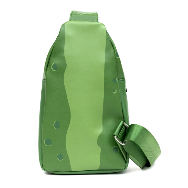 Buckle Down Rick And Morty Bag Sling Rick And Morty Pickle Rick Expression Greens Bounding Vegan Leather