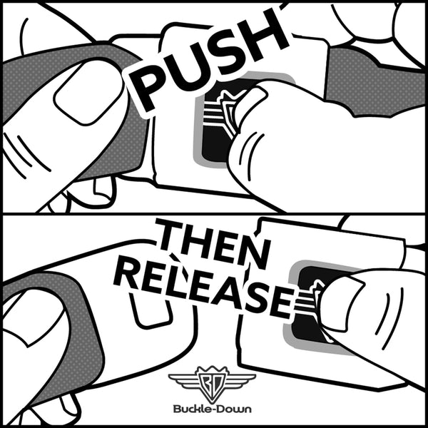 Buckle Down RICK AND MORTY Text Logo Full Color Black/Blue Seatbelt Belt - Rick And Morty Vaporwave Expressions Scattered Black/Multi Color Webbing
