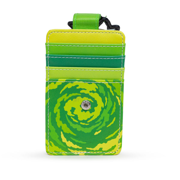 Buckle Down Rick And Morty Wallet Character Wallet ID Card Holder Rick And Morty Rick Face Yellow Green Vegan Leather