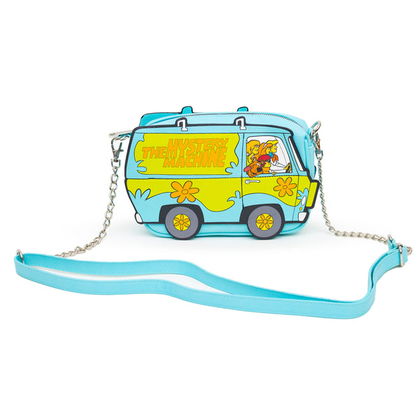 Buckle Down Scooby Doo Bag Cross Body Scooby Doo And Friends In Mystery Machine Blue Vegan Leather