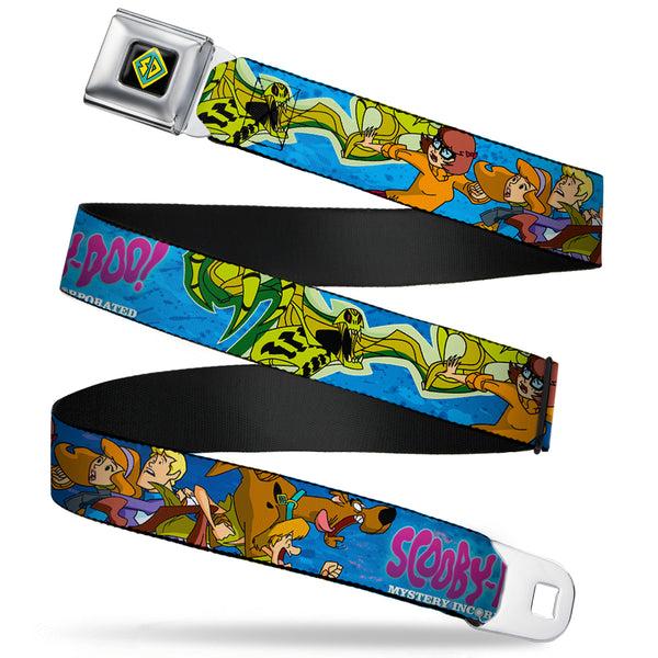 buckle down SD Dog Tag Full Color Black Yellow Blue Seatbelt Belt - SCOOBY DOO INC. Group w/Slime Mutant Webbing