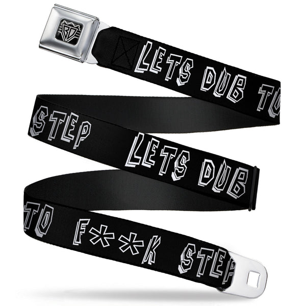 buckle down Seatbelt Belt - LETS DUB TO F**K STEP Black/White