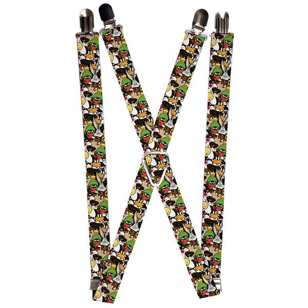 buckle down Suspenders - 1.0" - Looney Tunes 6-Character Stacked Collage3