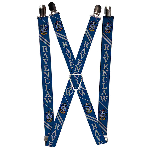 buckle down Suspenders - 1.0" - RAVENCLAW Crest Stripe2 Blue Gray