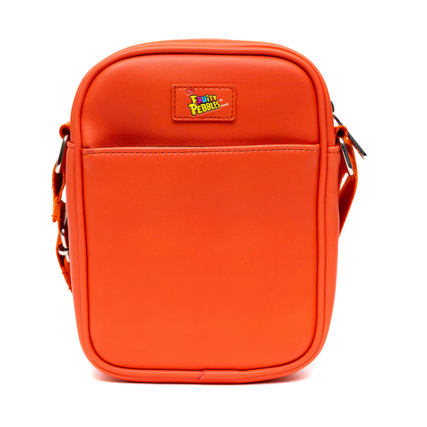 Buckle Down The Flintstones Bag Cross Body Fruity Pebbles Fred And Barney Cereal Box Replica Bright Red Vegan Leather