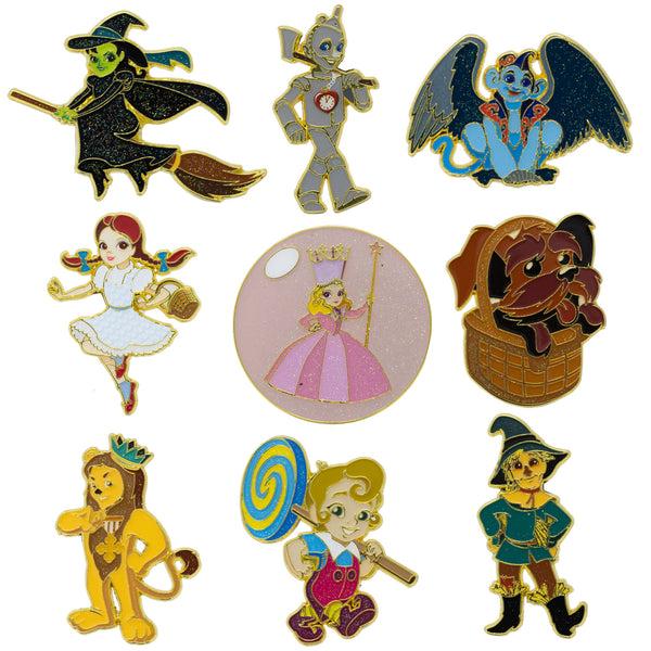 buckle down The Wizard of Oz Mystery Enamel Pin Blind Box Series Dorothy Toto Scarecrow Tin Man Cowardly Lion Wicked Witch Flying Monkey Glinda or a Munchkin