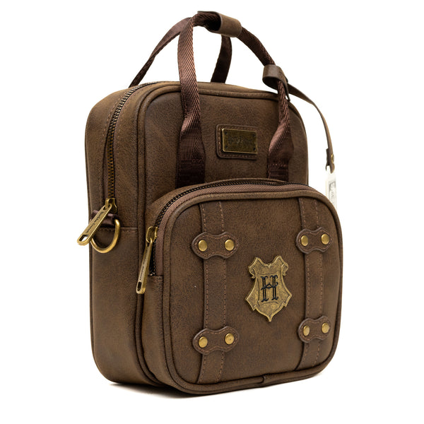 Buckle Down The Wizarding World Of Harry Potter Bag Cross Body Harry Potter Hogwarts School Of Witchcraft And Wizardry Brown Vegan Leather