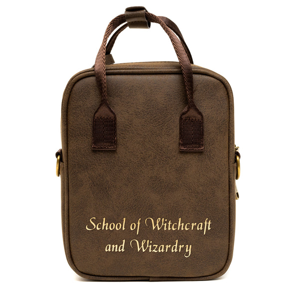 Buckle Down The Wizarding World Of Harry Potter Bag Cross Body Harry Potter Hogwarts School Of Witchcraft And Wizardry Brown Vegan Leather