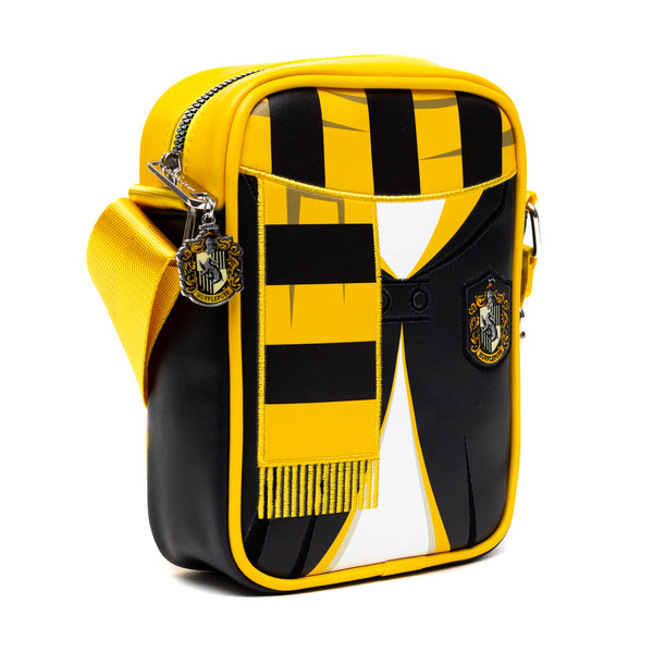 Buckle Down The Wizarding World Of Harry Potter Bag Cross Body Harry Potter Hogwarts School Hufflepuff Uniform Embroidered Vegan Leather