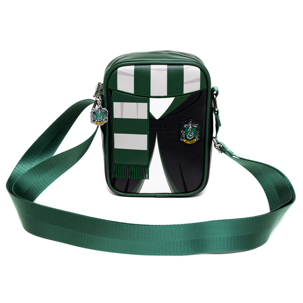 Buckle Down The Wizarding World Of Harry Potter Bag Cross Body Harry Potter Hogwarts School Slytherin Uniform Embroidered Vegan Leather
