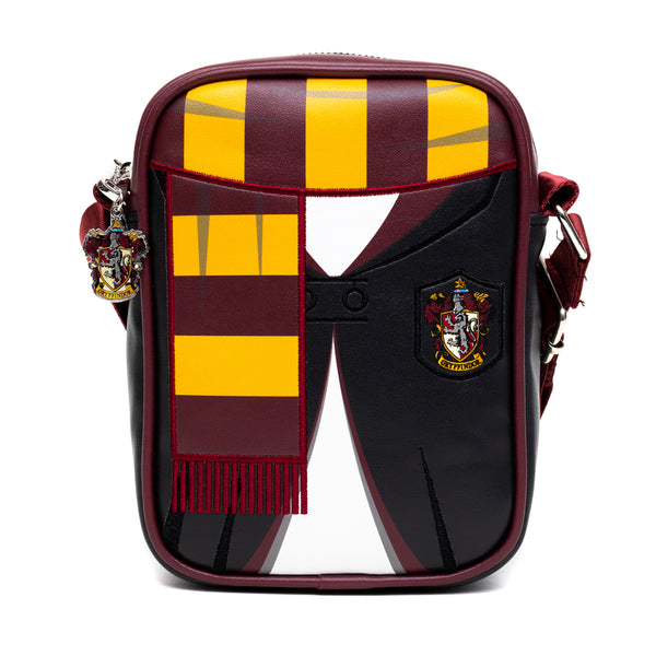 buckle down The Wizarding World of Harry Potter Bag Cross Body Harry Potter Hogwarts School Gryffindor Uniform Embroidered Vegan Leather