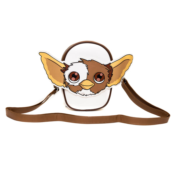 Buckle Down Warner Bros. Horror Movies Bag Cross Body Gremlins Gizmo Smiling Face Applique Vegan Leather