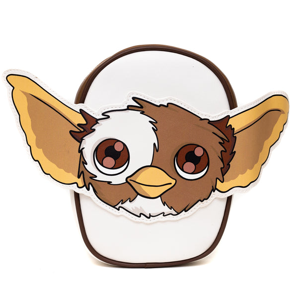 buckle down Warner Bros. Horror Movies Bag Cross Body Gremlins Gizmo Smiling Face Applique Vegan Leather