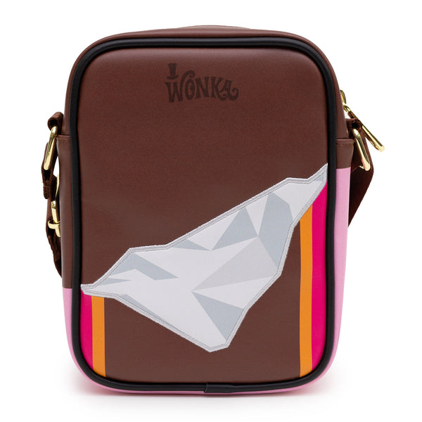 Buckle Down Willy Wonka Bag Cross Body Willy Wonka Unwrapped Wonka Bar With Golden Ticket Vegan Leather