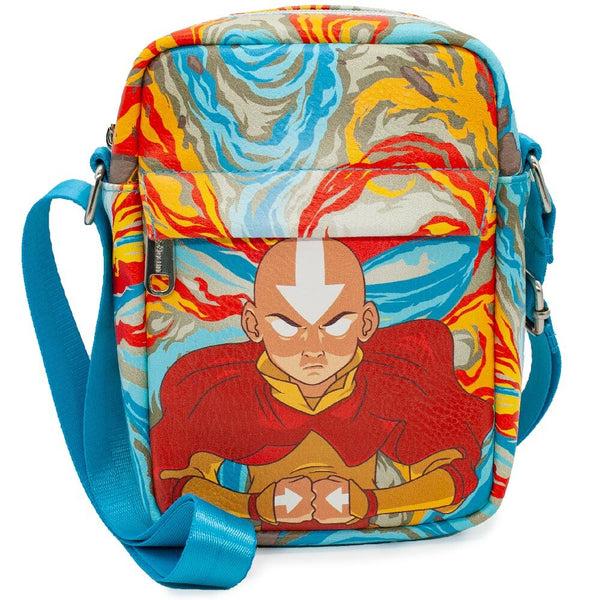 buckle down Women's Crossbody Wallet - Avatar the Last Airbender Aang Meditating Pose Swirl Multi Color