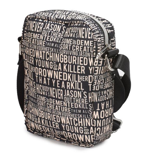 Buckle Down Women's Crossbody Wallet - Friday The 13th Jason Mask With Quotes Collage